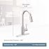 MOEN Genta LX Chrome 16 in. H Pull Down Sprayer Kitchen Faucet with 360 Degree Spout Swivel and Power Boost