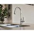 MOEN Genta LX Chrome 16 in. H Pull Down Sprayer Kitchen Faucet with 360 Degree Spout Swivel and Power Boost