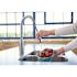 MOEN Genta LX Chrome 16 in. H Pull Down Sprayer Kitchen Faucet with 360 Degree Spout Swivel and Power Boost