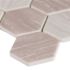 MSI Silva Oak 2 in. Hexagon 12 in. x 13 in. x 0.24 in. Glass Mesh-Mounted Mosaic Wall Tile (14.7 sq. ft./Case)
