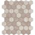 MSI Silva Oak 2 in. Hexagon 12 in. x 13 in. x 0.24 in. Glass Mesh-Mounted Mosaic Wall Tile (14.7 sq. ft./Case)