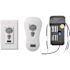 Ceiling Fan Control and Receiver with Three Speed Dimming Transmitter - Includes Enclosure for Remote or Plates for Wall