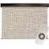 SeaSun Carmel Grey and Beige Motorized Outdoor Patio Roller Shade with Valance 96 in. W x 96 in. L