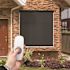 SeaSun Siesta Dark Brown Motorized Outdoor Patio Roller Shade with Valance 48 in. W x 96 in. L