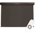 SeaSun Siesta Dark Brown Motorized Outdoor Patio Roller Shade with Valance 48 in. W x 96 in. L