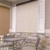 SeaSun Surfside Cream Cordless Outdoor Patio Roller Shade with Valance 120 in. W x 96 in. L
