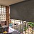 SeaSun Siesta Dark Brown Cordless Outdoor Patio Roller Shade with Valance 48 in. W x 96 in. L