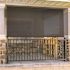 SeaSun Siesta Dark Brown Cordless Outdoor Patio Roller Shade with Valance 48 in. W x 96 in. L