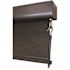 SeaSun Siesta Dark Brown Cordless Outdoor Patio Roller Shade with Valance 48 in. W x 96 in. L