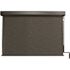SeaSun Siesta Dark Brown Cordless Outdoor Patio Roller Shade with Valance 48 in. W x 96 in. L
