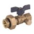 JOMAR INTERNATIONAL Jomar Valve Bluecap II Gas Ball Valve with Dielectric Union, 3/4 in. FIP x 3/4 in. FIP
