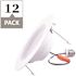 5 in. and 6 in. Retrofit 3000K Remodel Non-IC Rated Integrated LED Recessed Light Kit with White Trim (12-Pack)