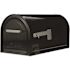 GibraltarÂ Mailboxes Reliant Black, Large, Steel, Locking, Post Mount Mailbox