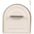 GibraltarÂ Mailboxes Reliant White, Large, Steel, Locking, Post Mount Mailbox
