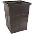 18 in. x 14 in. Storm Water Pit and Catch Basin for Modular Trench and Channel Drain Systems with Aluminum Grate