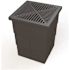18 in. x 14 in. Storm Water Pit and Catch Basin for Modular Trench and Channel Drain Systems with Aluminum Grate