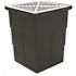 18 in. x 14 in. Storm Water Pit and Catch Basin for Modular Trench and Channel Drain Systems with Aluminum Grate