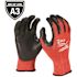 Milwaukee Large Red Nitrile Level 3 Cut Resistant Dipped Work Gloves