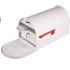 GibraltarÂ Mailboxes Marshall White, Large, Steel, Locking, Post Mount Mailbox