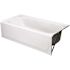 Bootz Industries Maui 60 in. x 30 in. Soaking Bathtub with Right Drain in White