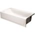 Bootz Industries Bootzcast 60 in. Right Drain Rectangular Alcove Soaking Bathtub in White