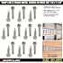 SNAP-LOC 1/4 in. x 1-1/4 in. Hex Metal Self-Driller Screws for E-Tracks (20-Pack)