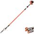 ECHO 12 in. 25.4 cc Gas 2-Stroke X Series Telescoping Power Pole Saw with In-Line Handle and Shaft Extending to 12.1 ft.