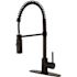 Kingston Brass Single-Handle Pull-Down Sprayer Kitchen Faucet in Black
