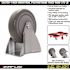 SNAP-LOC 4 in. Polyurethane Fixed Caster with 375 lbs. Load Rating