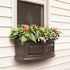 Mayne Nantucket 24 in. x 11.5 in. Self-Watering Espresso Polyethylene Window Box