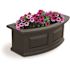 Mayne Nantucket 24 in. x 11.5 in. Self-Watering Espresso Polyethylene Window Box