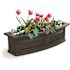 Mayne Nantucket 36 in. x 11.5 in. Self-Watering Espresso Polyethylene Window Box