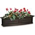 Mayne Nantucket 48 in. x 11.5 in. Self-Watering Espresso Polyethylene Window Box