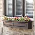 Mayne Nantucket 60 in. x 11.5 in. Self-Watering Espresso Polyethylene Window Box