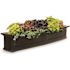 Mayne Nantucket 60 in. x 11.5 in. Self-Watering Espresso Polyethylene Window Box