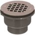 Oatey 2 in. PVC Solvent Weld Shower Drain with Snap-In Stainless Steel Strainer