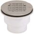 Oatey 2 in. PVC Solvent Weld Shower Drain with Snap-In Stainless Steel Strainer