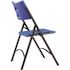 National Public Seating NPS 600 Blue Blow Molded Metal Frame Folding Chair, Pack of 4
