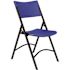 National Public Seating NPS 600 Blue Blow Molded Metal Frame Folding Chair, Pack of 4