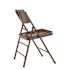 National Public Seating Brown Metal Stackable Folding Chair (Set of 4)