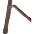 National Public Seating Brown Metal Stackable Folding Chair (Set of 4)