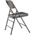 National Public Seating Blue Metal Stackable Folding Chair (Set of 4)