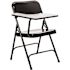 National Public Seating 5200 Series Black Tablet Arm 18-Gauge Steel Folding Chair Grey Nebula Right Arm Chair (2-Pack)