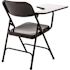 National Public Seating 5200 Series Black Tablet Arm 18-Gauge Steel Folding Chair Grey Nebula Right Arm Chair (2-Pack)