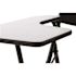 National Public Seating 5200 Series Black Tablet Arm 18-Gauge Steel Folding Chair Grey Nebula Right Arm Chair (2-Pack)