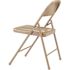 National Public Seating Beige Metal Stackable Folding Chair (Set of 4)