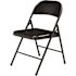 National Public Seating Black Metal Stackable Folding Chair (Set of 4)