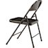 National Public Seating Black Metal Stackable Folding Chair (Set of 4)