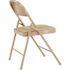 National Public Seating Beige Vinyl Padded Seat Stackable Folding Chair (Set of 4)