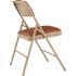 National Public Seating Brown Vinyl Seat Stackable Folding Chair (Set of 4)